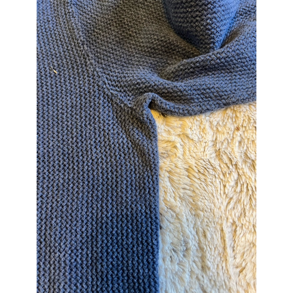 Vintage Pendleton Long Sleeve Cotton Knit Dark Blue Sweater Womens Size Large - Picture 15 of 16